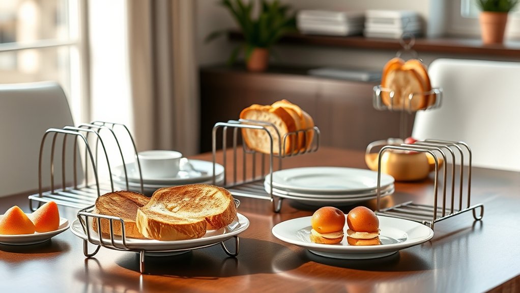 stylish breakfast toast racks