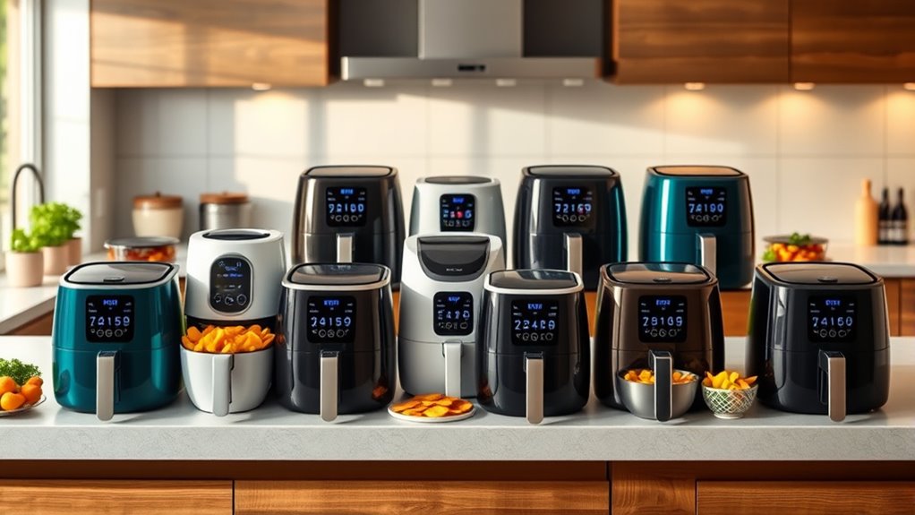 top air fryers selection