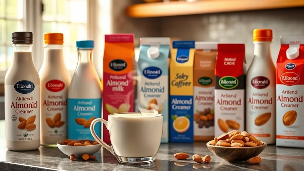 top almond milk creamers