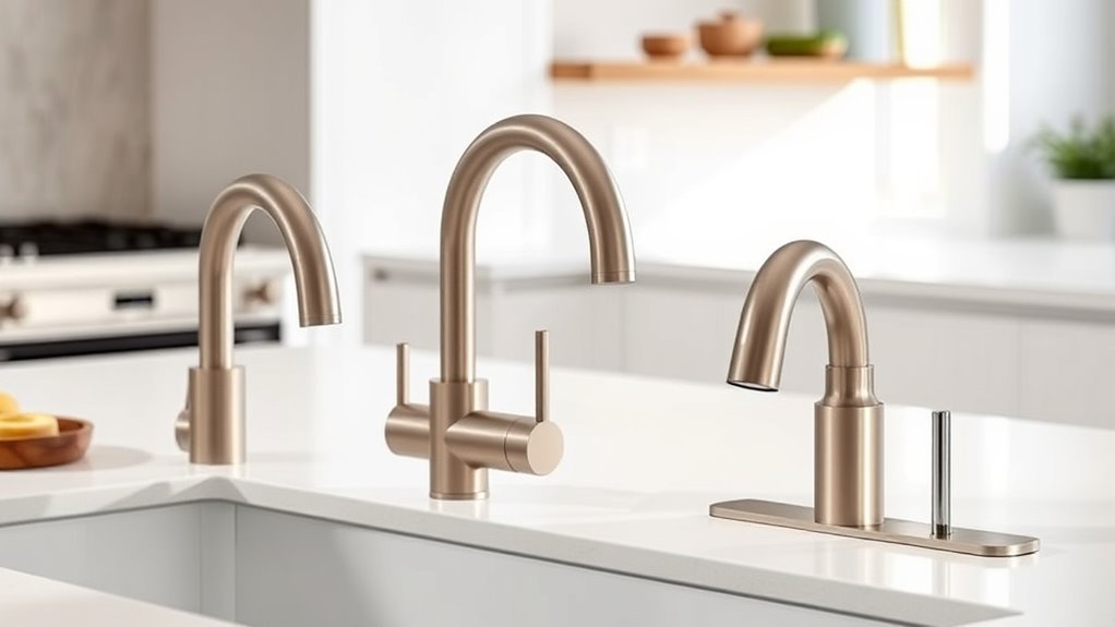 top brushed nickel faucets