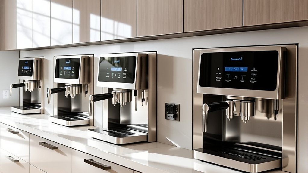 top built in coffee makers