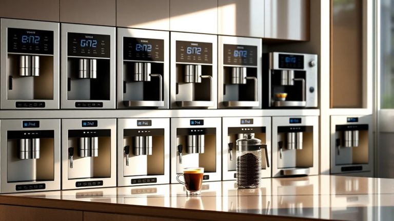 top built in coffee makers