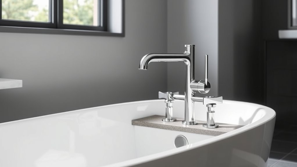 top deck mount tub faucets