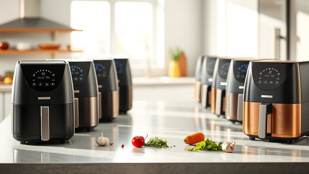 top double door air fryers