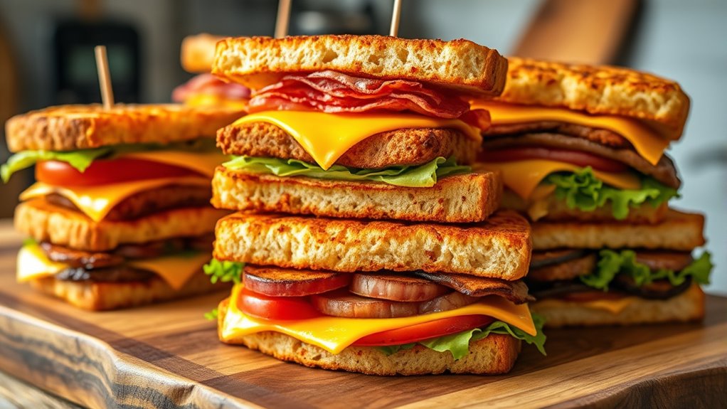 top double stack air fryers