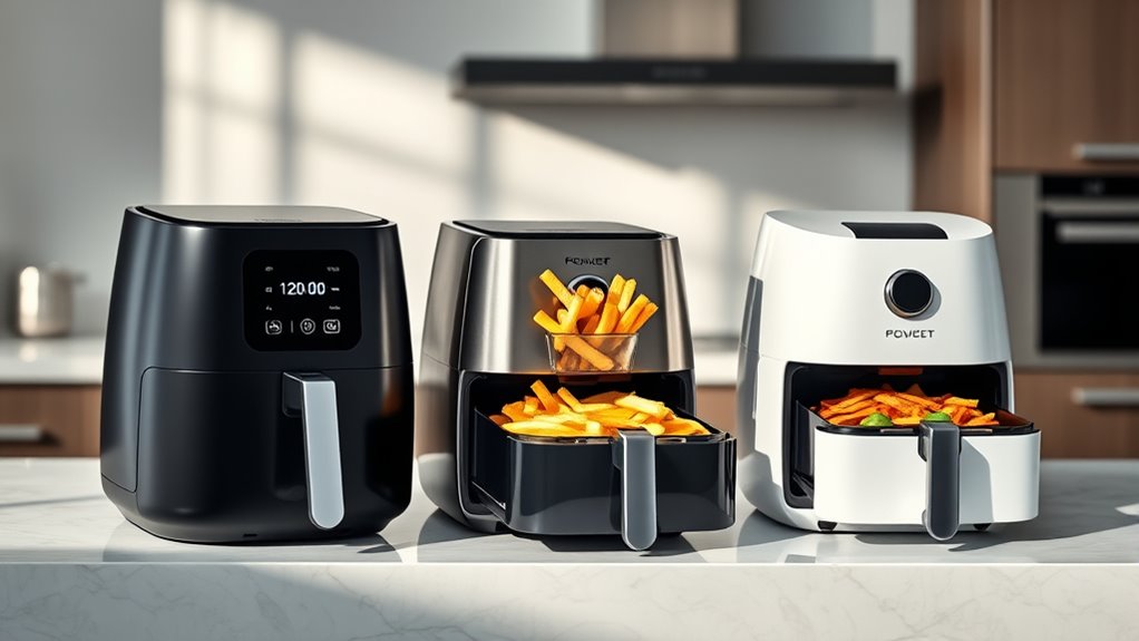 top dual tray air fryers
