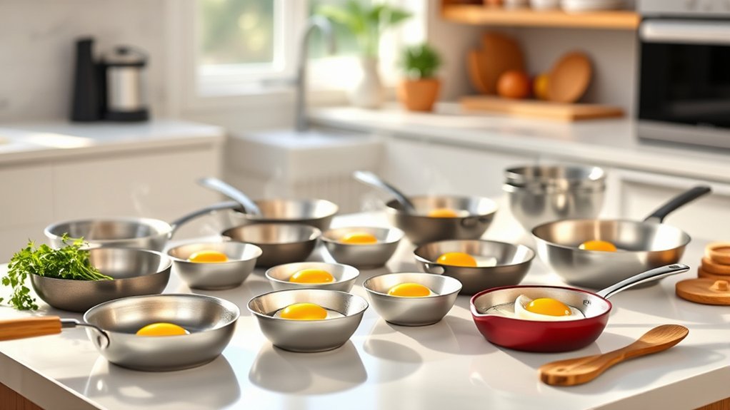 top egg poacher pans
