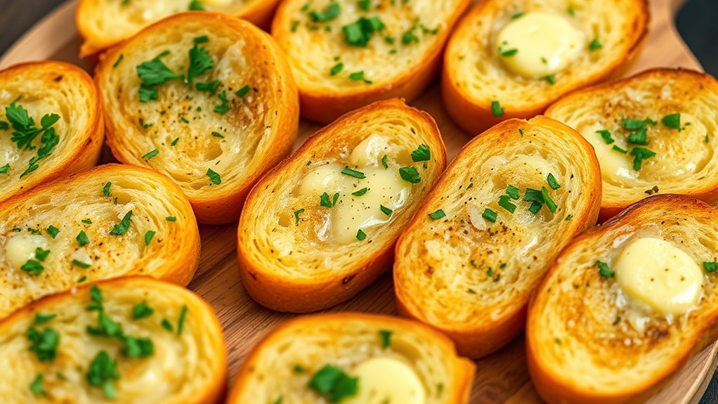 top frozen garlic bread