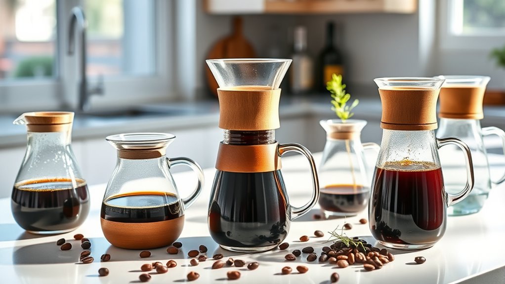 top glass cold brew makers