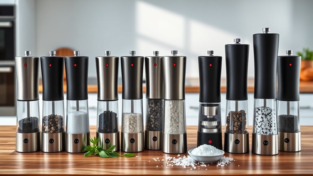top gravity salt grinders
