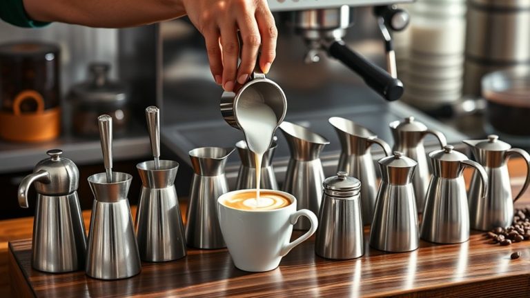 top milk frothing pitchers