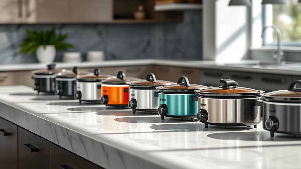 top oval slow cookers