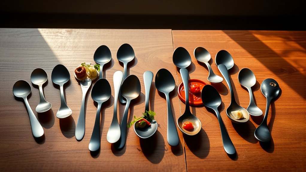 top plating spoon selection
