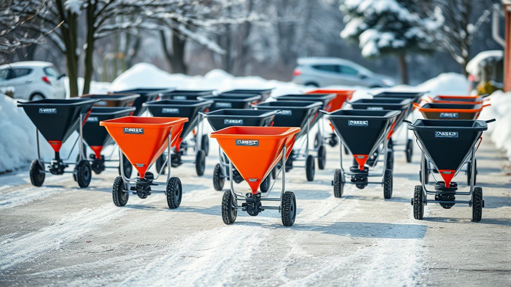 top rock salt spreaders