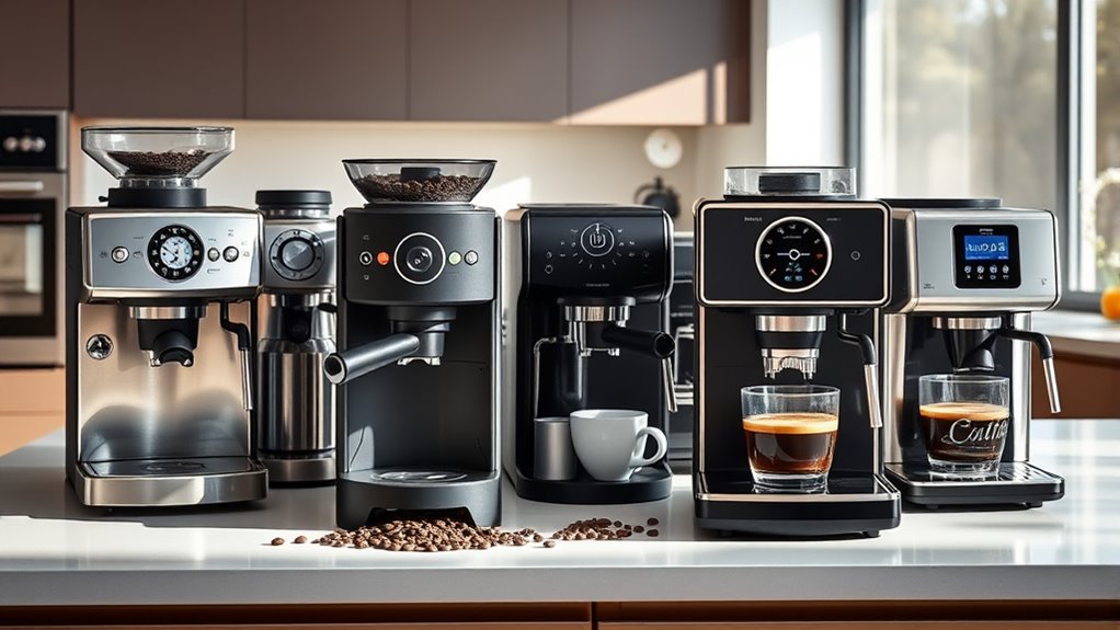 top self grinding coffee makers