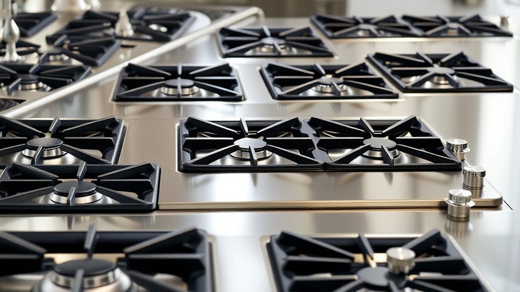 top six burner gas stoves