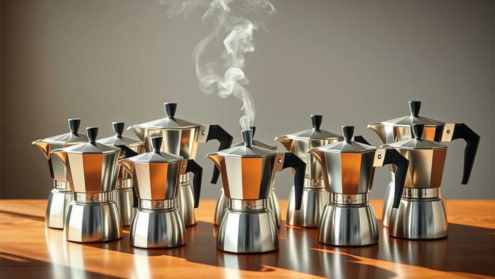 top stainless moka pots