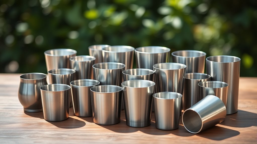 top stainless steel cups