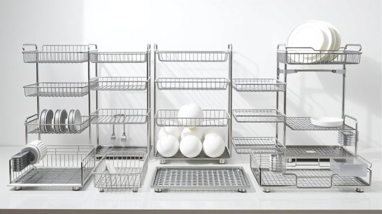 top stainless steel dish racks