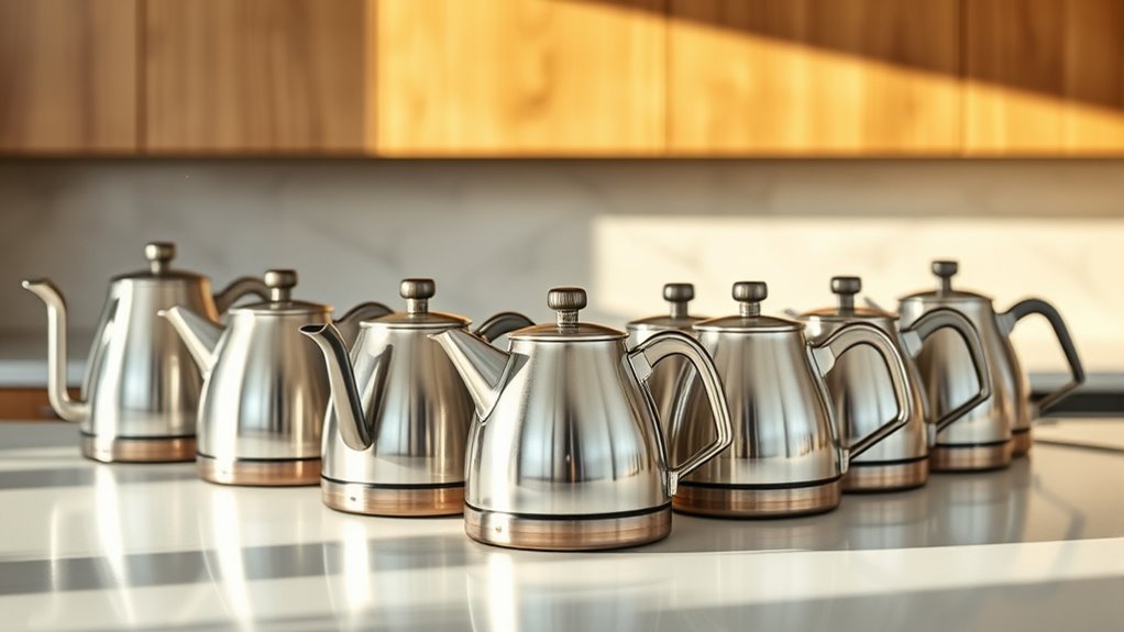 top stainless steel kettles