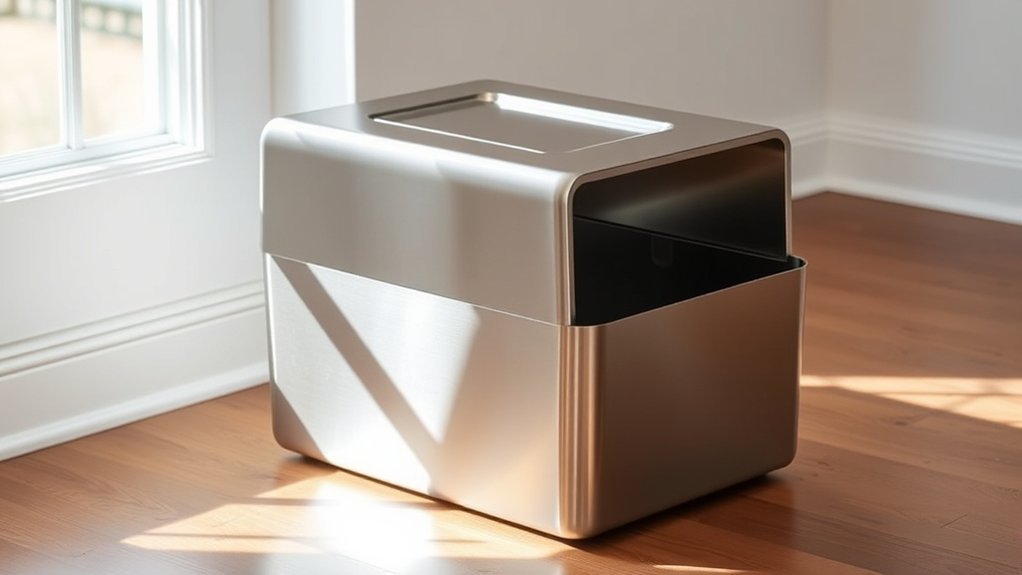 top stainless steel litter boxes