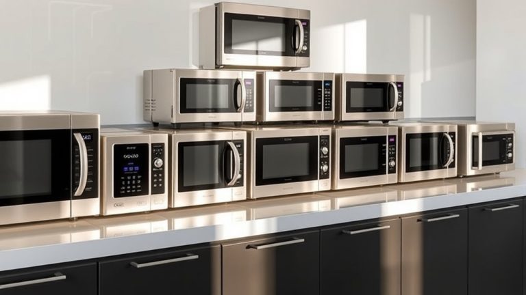 top stainless steel microwaves