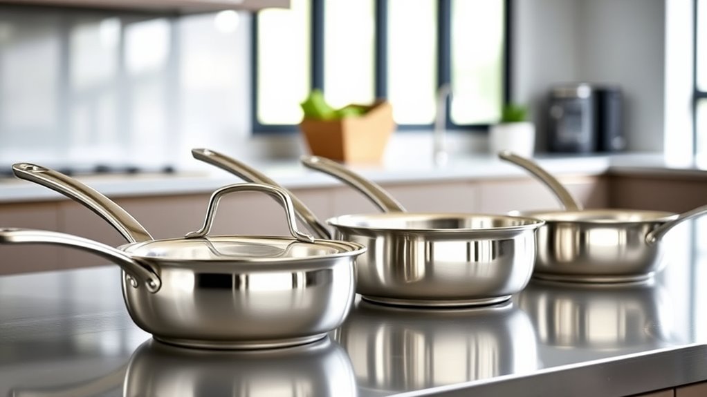 top stainless steel pans