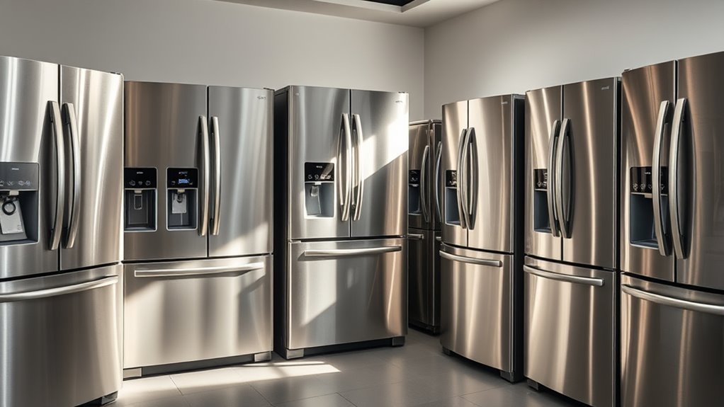 top stainless steel refrigerators