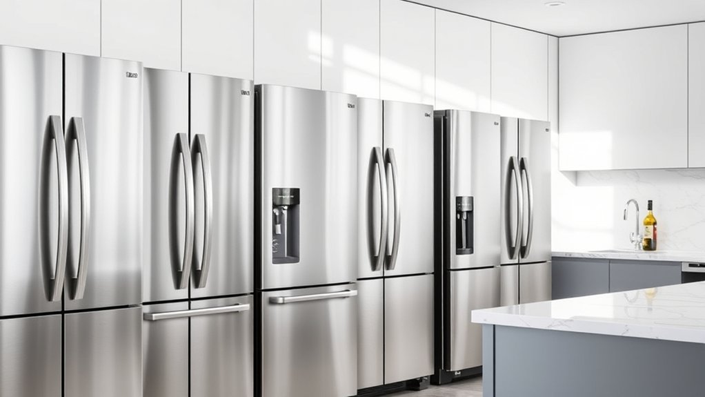 top stainless steel refrigerators