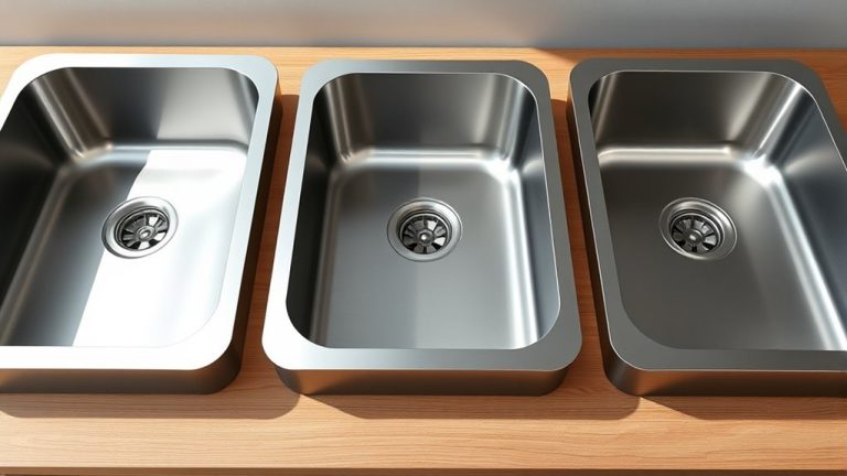 top stainless steel sinks