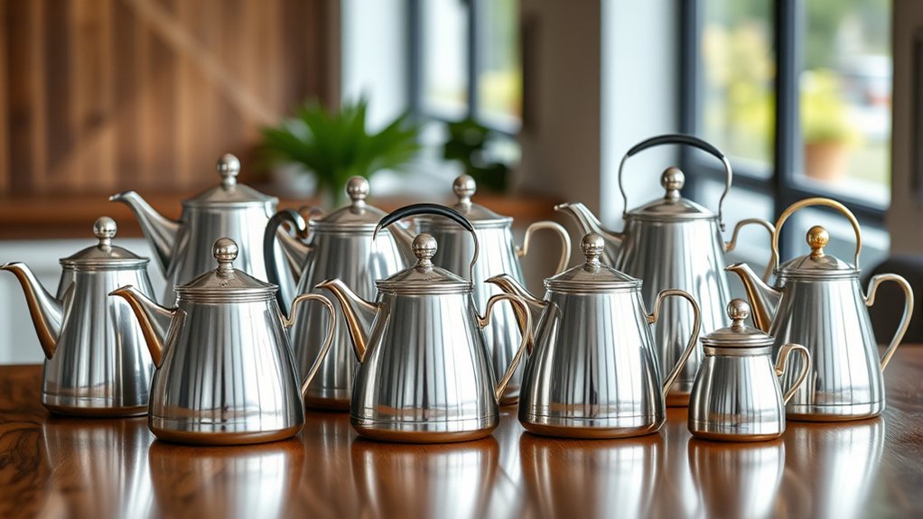 top stainless steel teapots