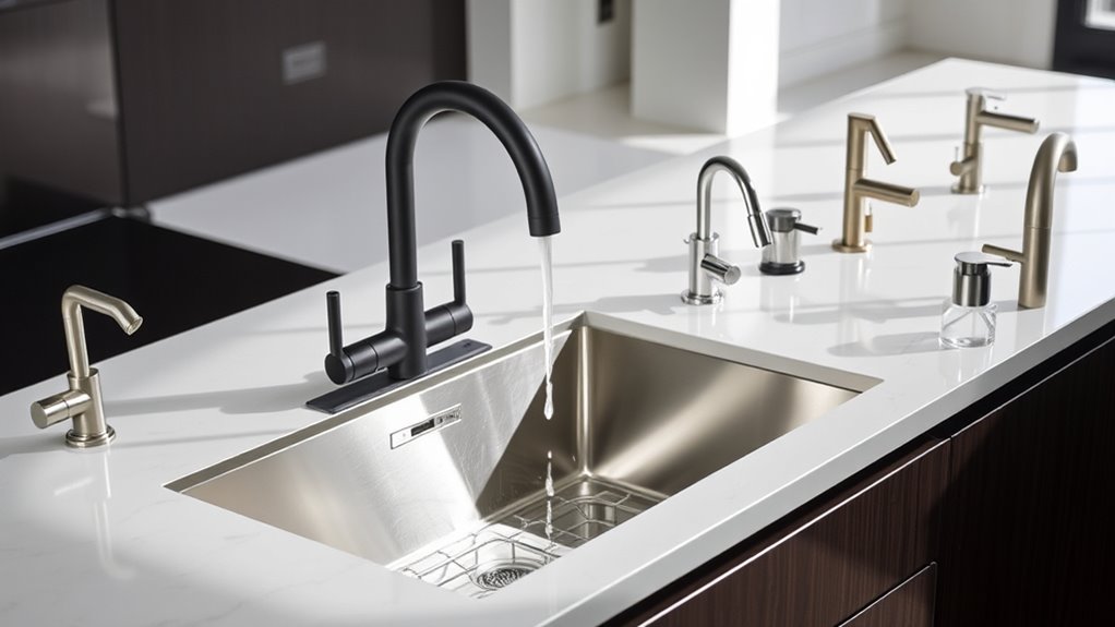 top undermount sink faucets