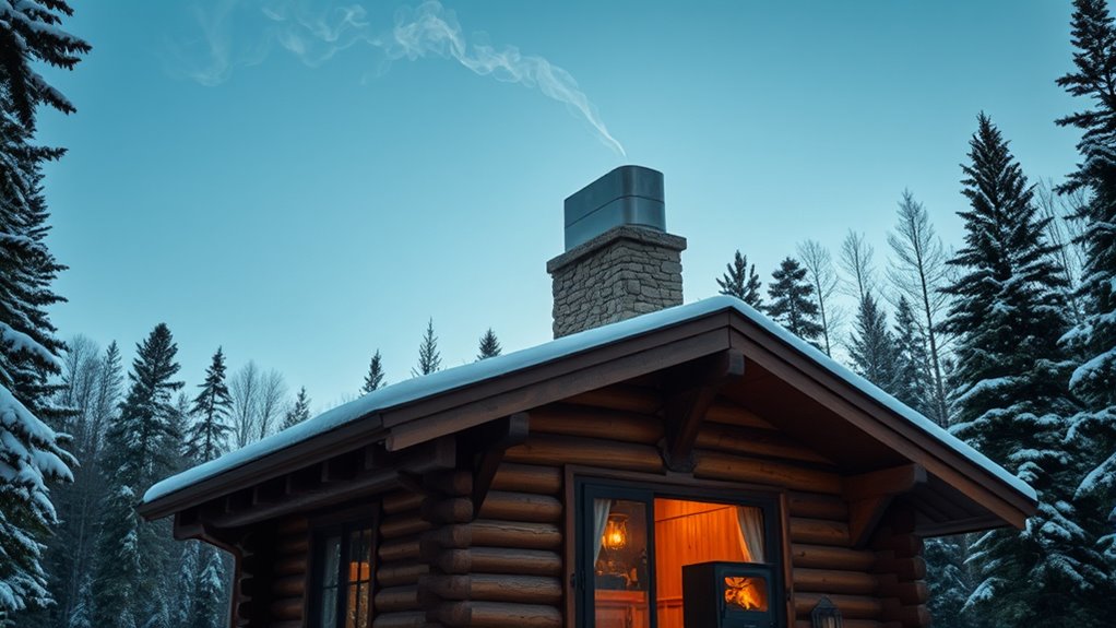 top wood stove chimneys