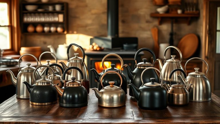 top wood stove tea kettles
