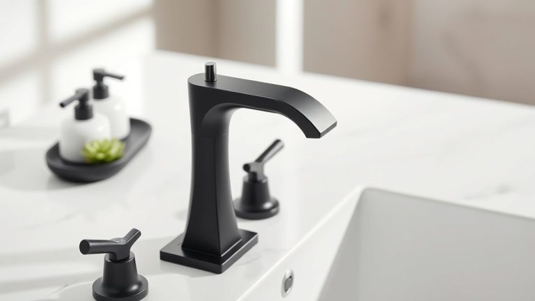 top black bathroom faucets