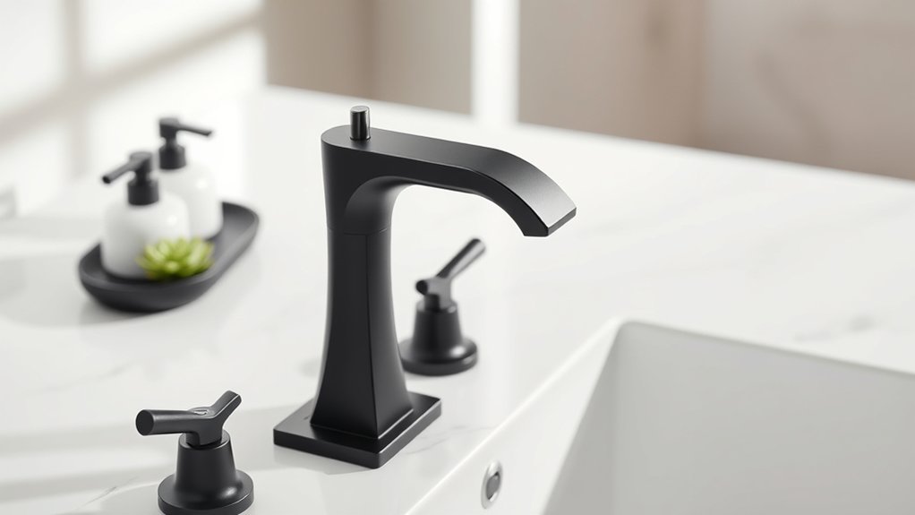 top black bathroom faucets