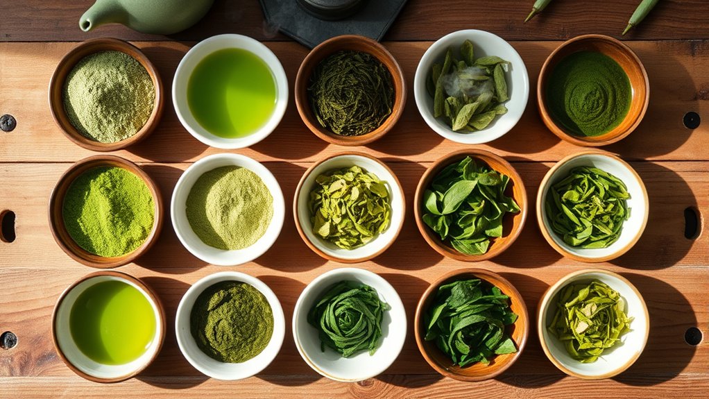 top green tea selections